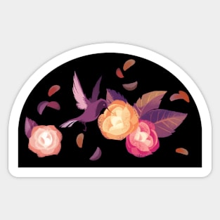 Black Birds 'n Roses Sticker